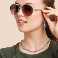 Brighton | Interlok Noir Heirlom Hoop Earrings