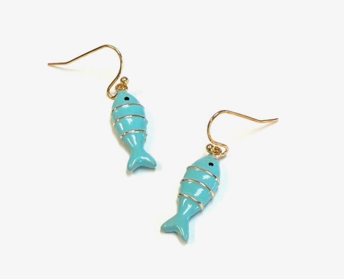 Sardine Fish Earrings-2 Colors!