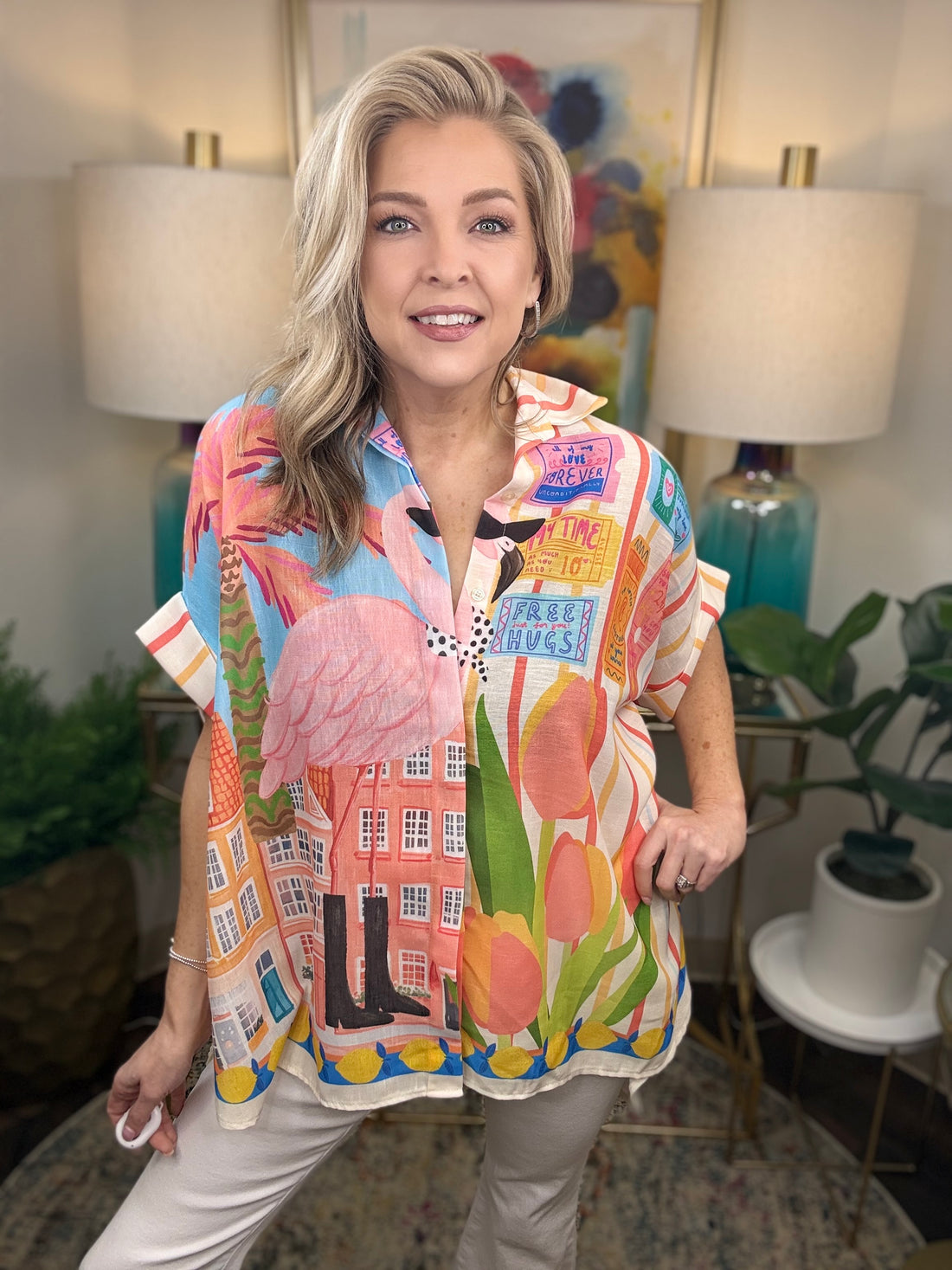 Fabulous Flamingo Top