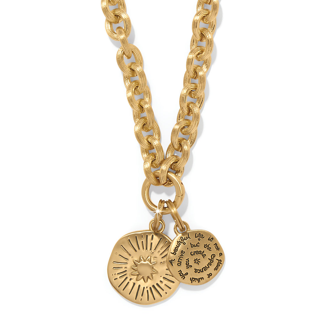 Brighton | Token Lavish Link Charm Necklace-Gold