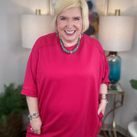 Strawberry Wine Curvy Dress