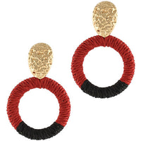 Spectator Raffia Earrings-4 Colors