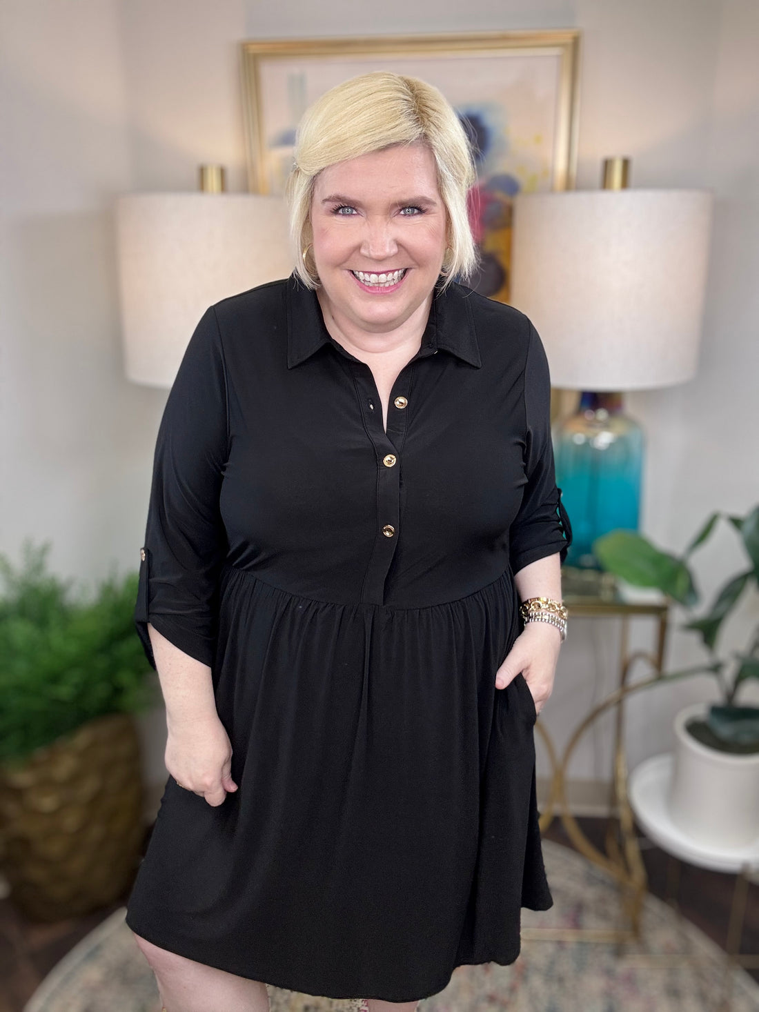 No Looking Back Curvy Dress-2 Colors