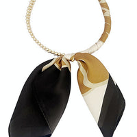 Bead and Scarf Necklace