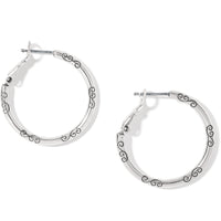 Brighton | Small Hoop Charm Earrings- Silver