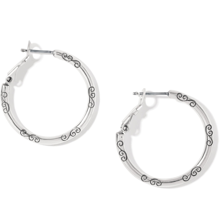 Brighton | Small Hoop Charm Earrings- Silver