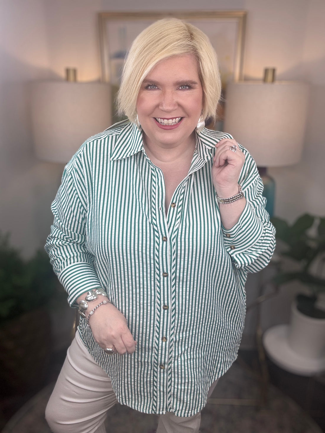 Momma Said Curvy Top-Green