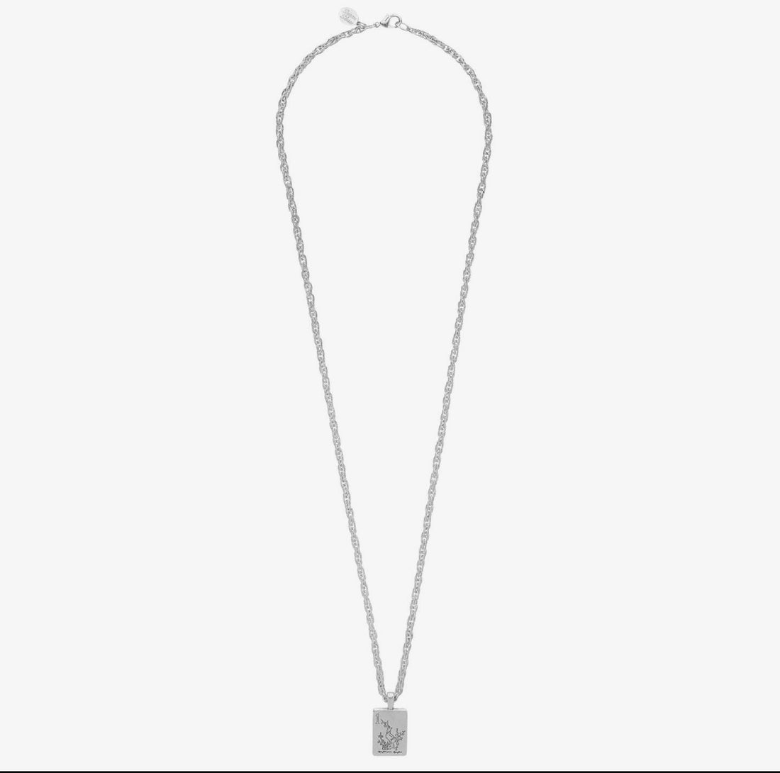 Susan Shaw | 1 Bam Bird Silver Mahjong Long Necklace