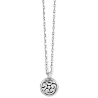 Brighton | Contempo Medallion Petite Necklace-Silver