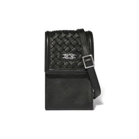Brighton | Interlok Braid Phone Organizer-Black