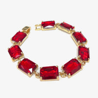 Emerald Cut Linked Bracelet-7 Colors!