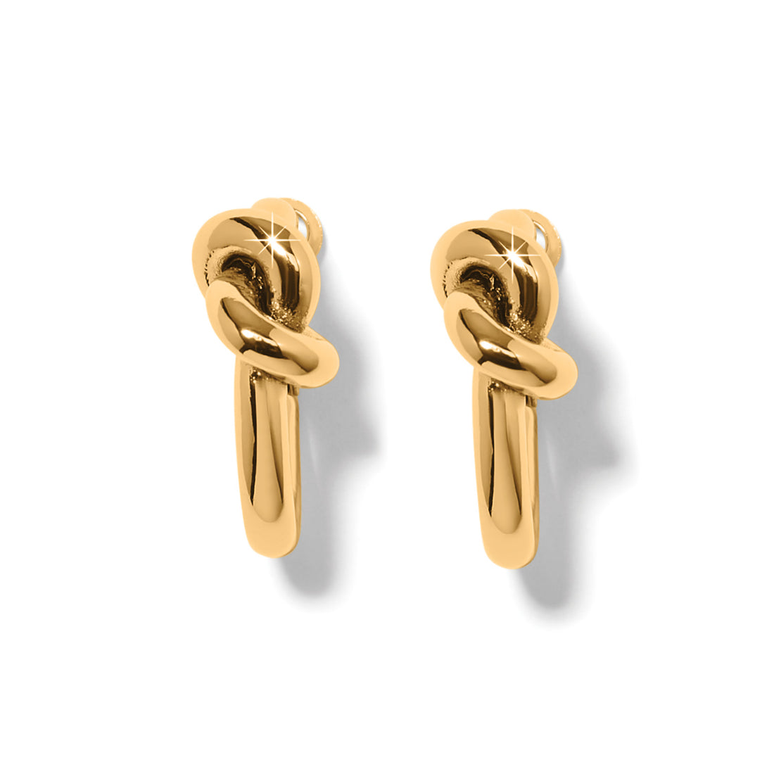 Brighton | Interlok Single Knot Hoop Earrings-Gold