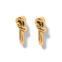 Brighton | Interlok Single Knot Hoop Earrings-Gold