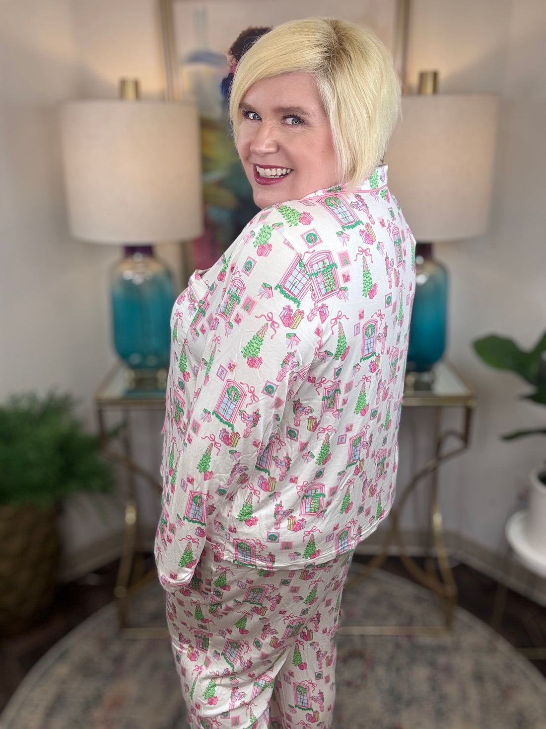 Mary Square Pajamas-Christmas Cottage
