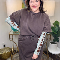 Dotted Line Layering Shirt-S-3X, 2 Colors!