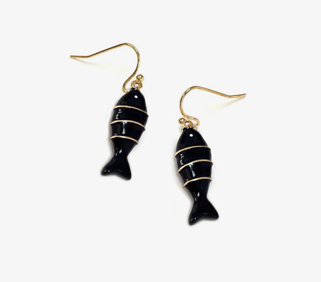 Sardine Fish Earrings-2 Colors!