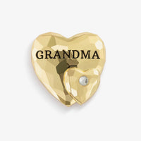 Grandma Double Heart Magnetic Frame Charm