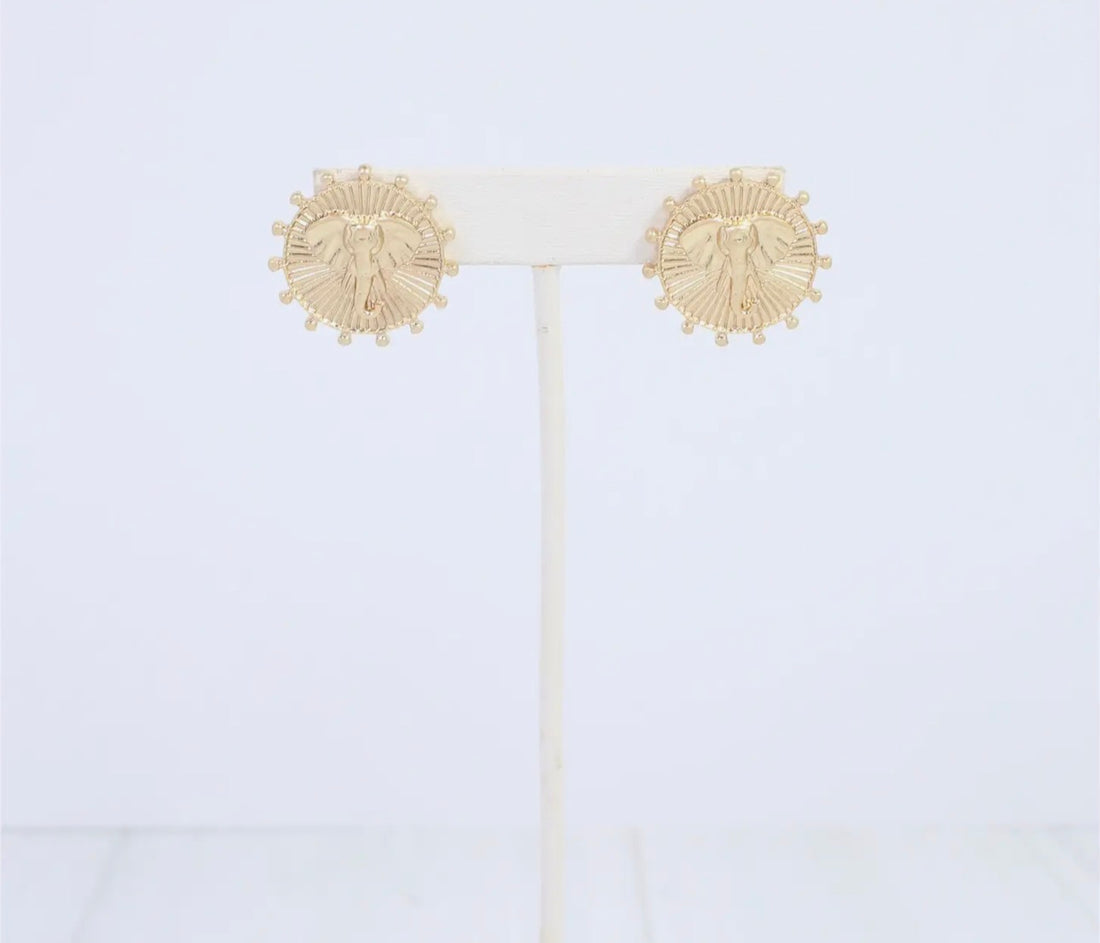 Caroline Hill | Carmen Coin Earring-Elephant