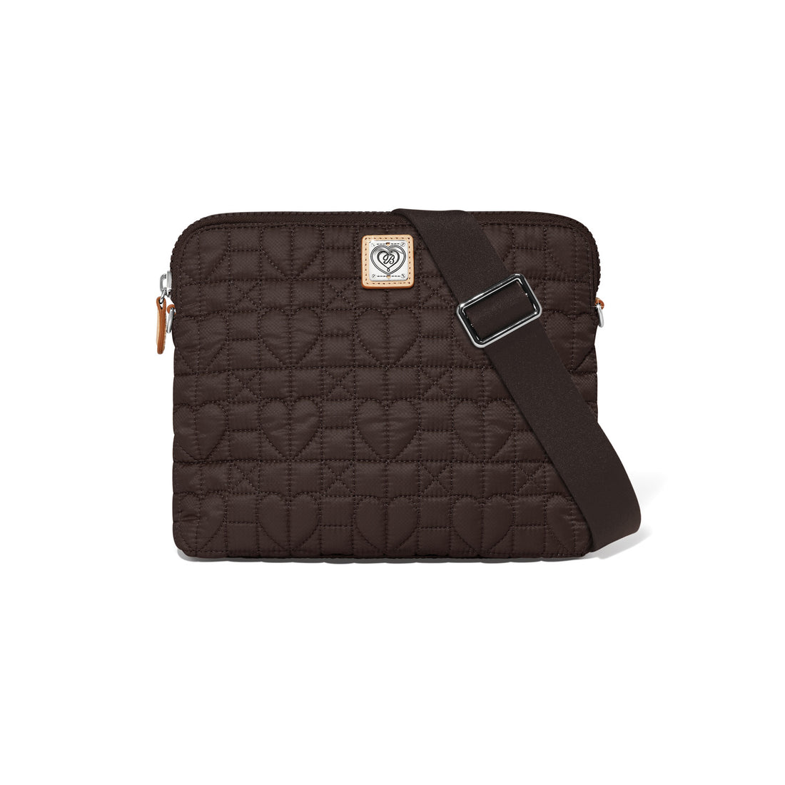 Brighton | Alina Heart Beat Medium Cross Body Bag-Cocoa