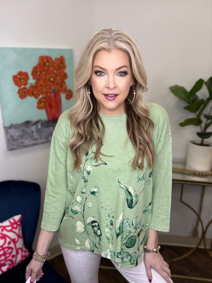 Green With Envy Top