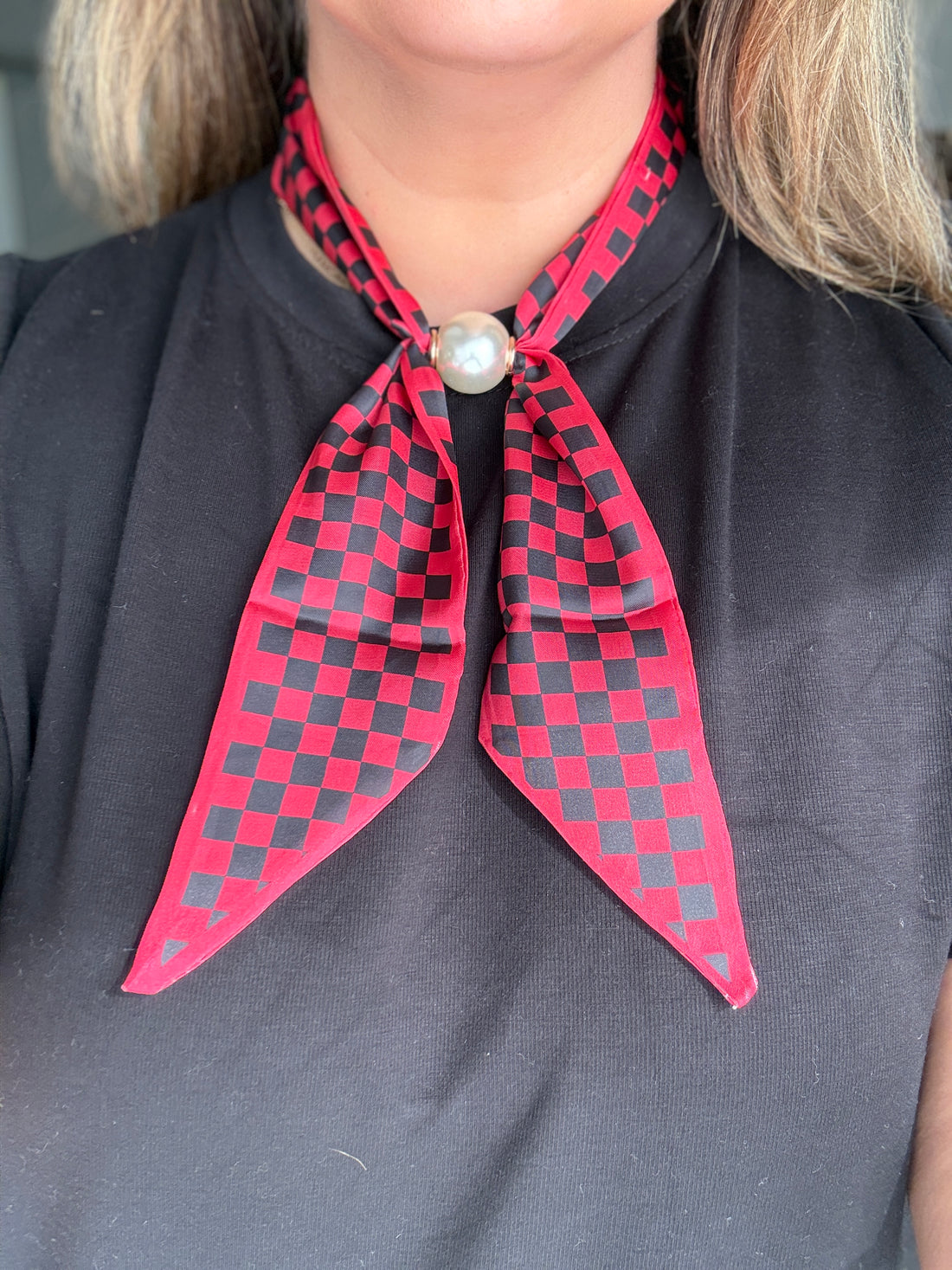 School Spirit Scarf Necklace