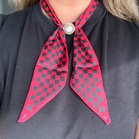 School Spirit Scarf Necklace