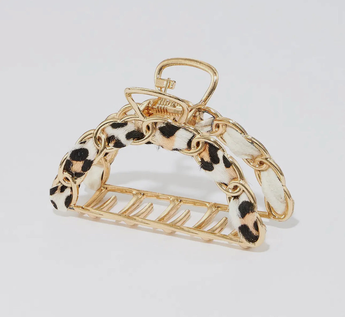 Animal Print Hair Clip-3 Colors