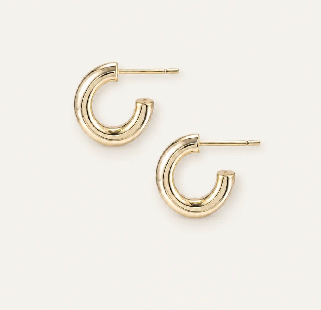 Natalie Wood | Just Dance Mini Hoop Earrings-Gold