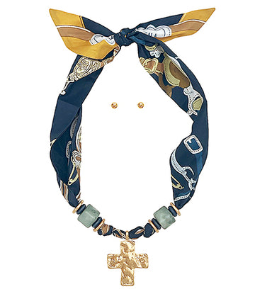 Let It Linger Scarf Necklace-2 Colors