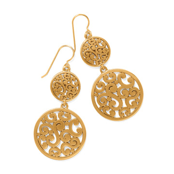 Brighton | Contempo Medallion Duo French Wire Earrings-Gold