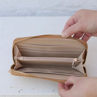 Caroline Hill | Penelope Wallet-Woven Gold