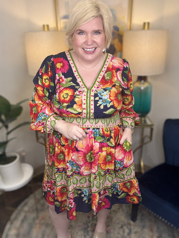 Petal Perfection Curvy Dress