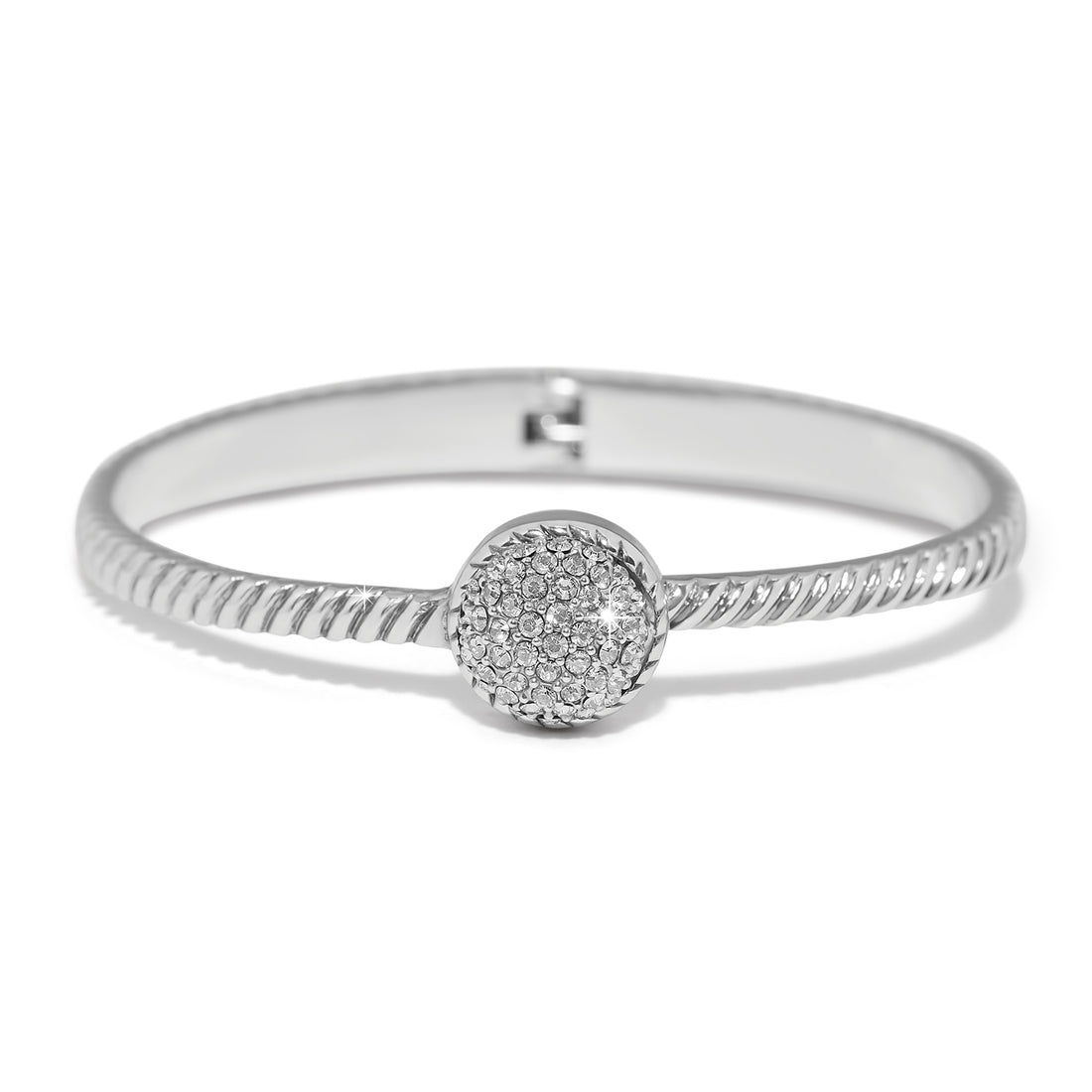 Brighton | Illumina Celeste Dome Hinged Bangle-Silver