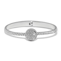 Brighton | Illumina Celeste Dome Hinged Bangle-Silver