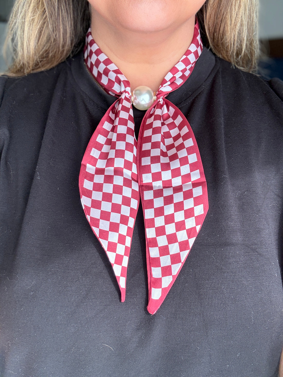 School Spirit Scarf Necklace