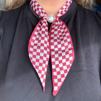 School Spirit Scarf Necklace
