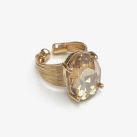 Oval Sparkle Ring