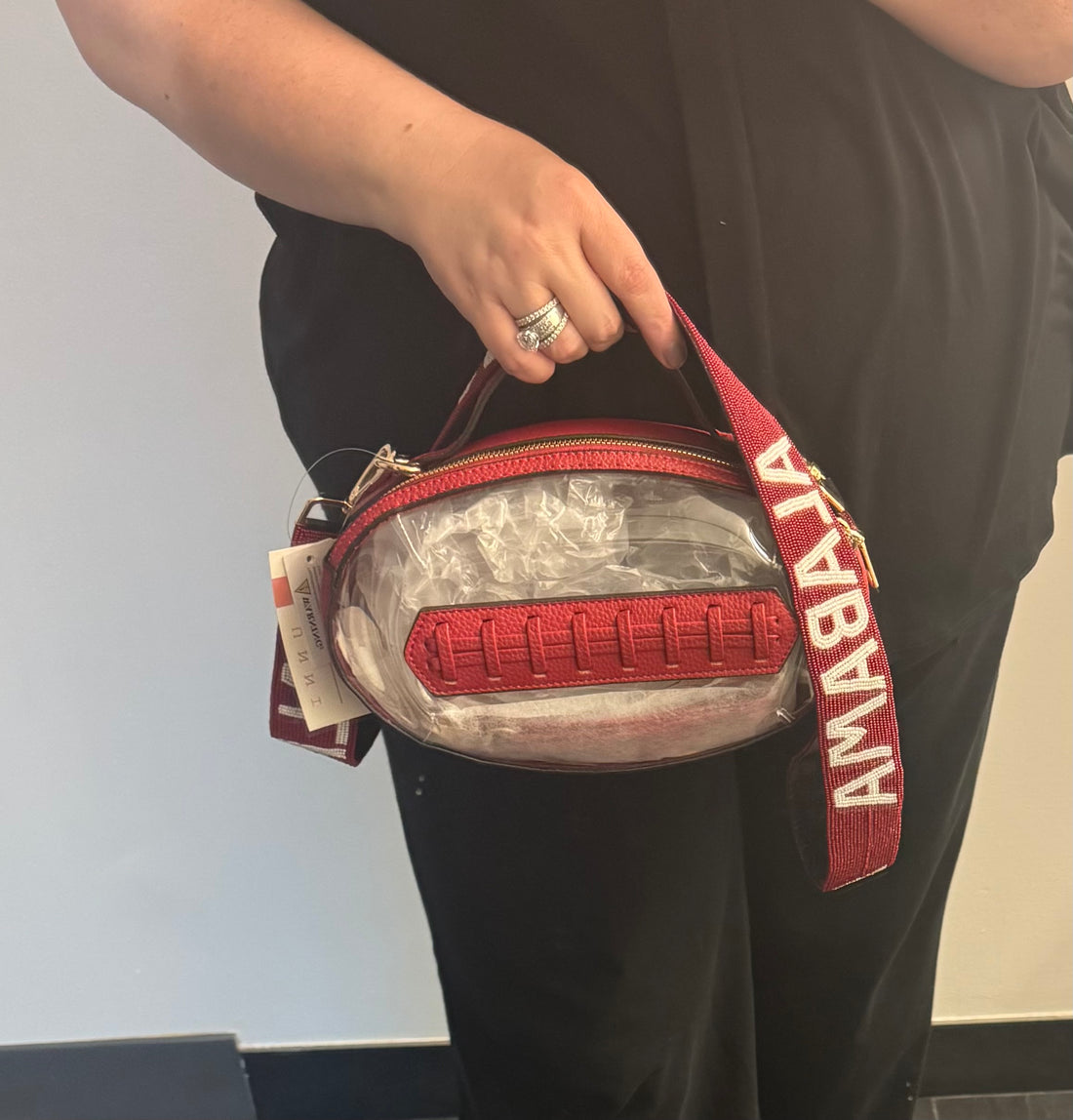 Clear Football Purse