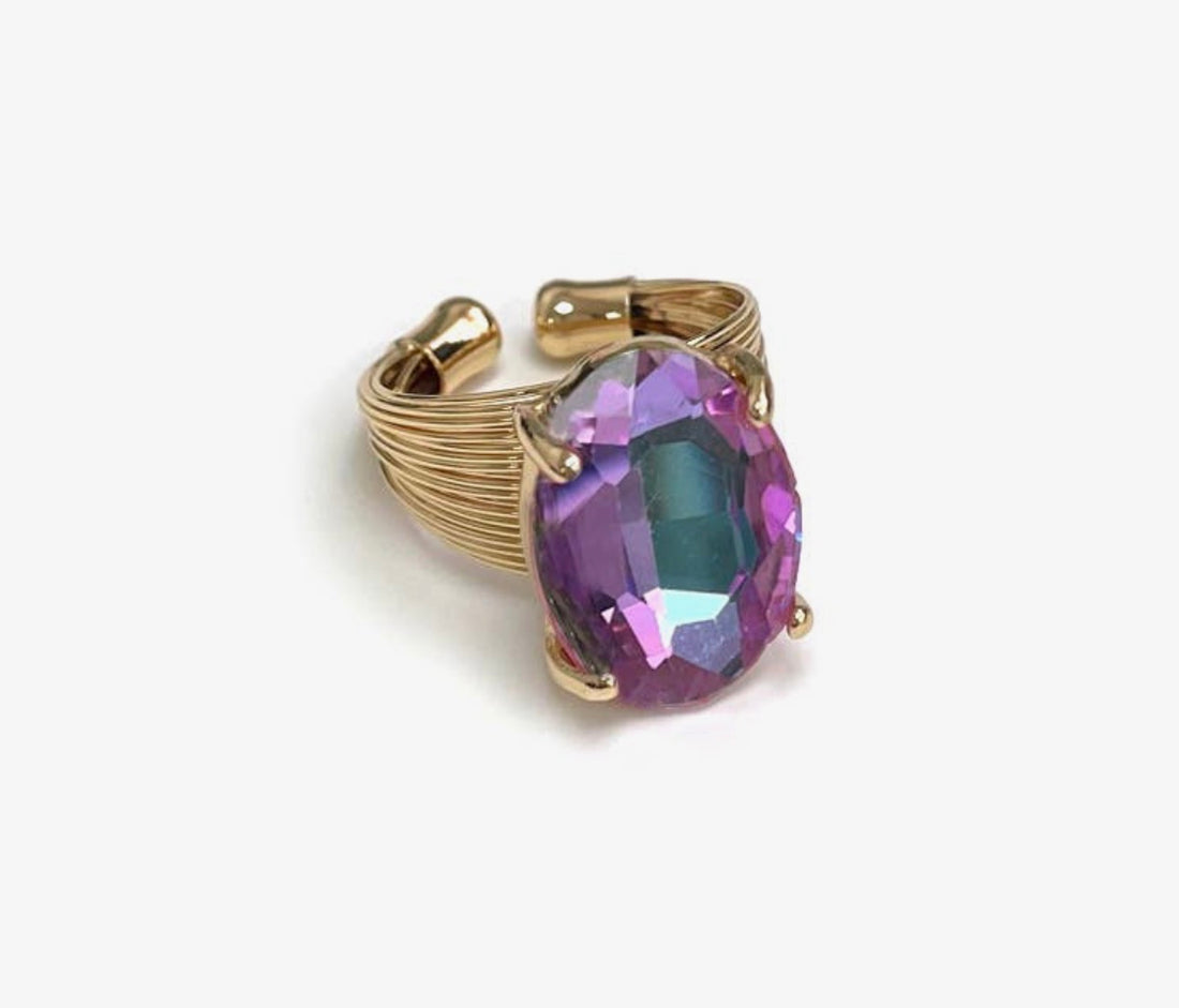 Oval Sparkle Ring