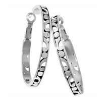 Brighton | Contempo Large Hoop Earrings-Silver