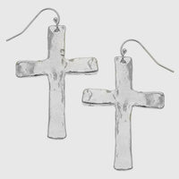 Susan Shaw Silver Cross Earrings
