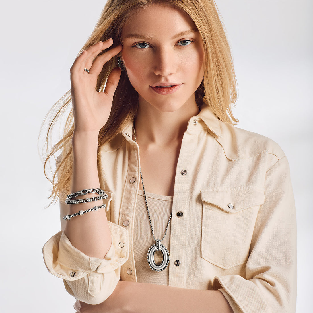 Brighton | Pretty Tough Link Pendant Necklace