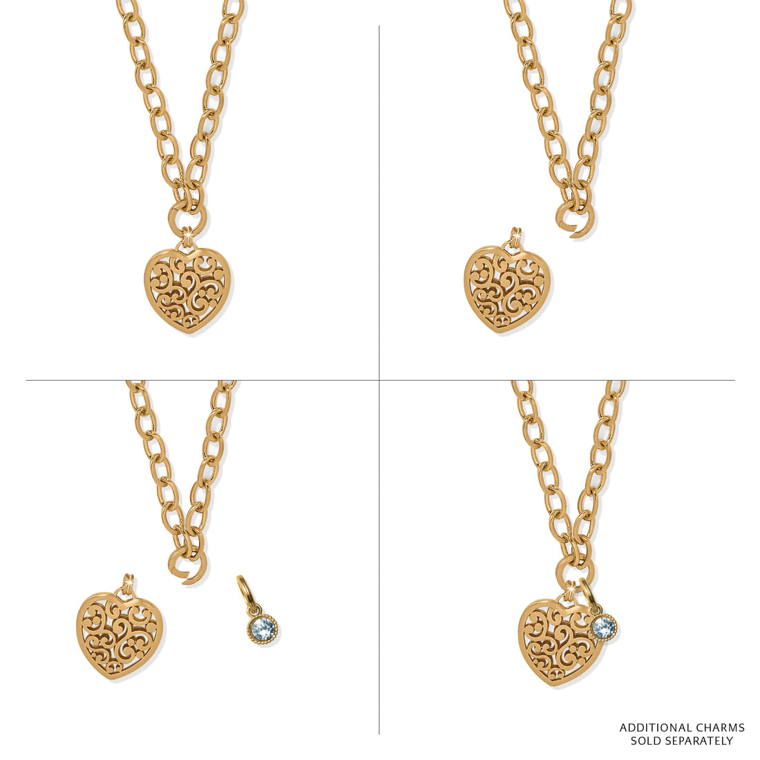Brighton | Contempo Medallion Heart Necklace