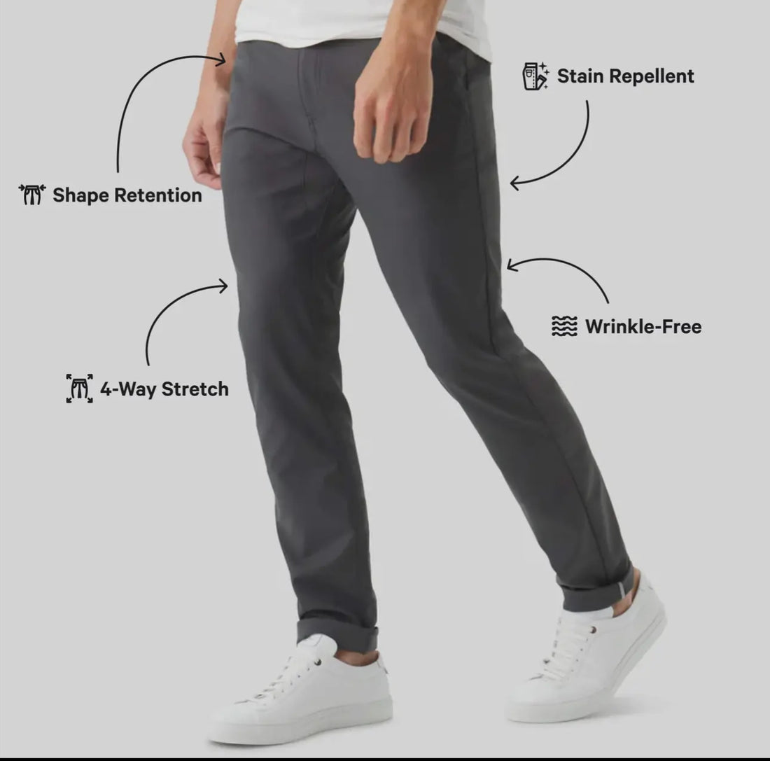 Jack Archer Jetsetter Pants-Charcoal