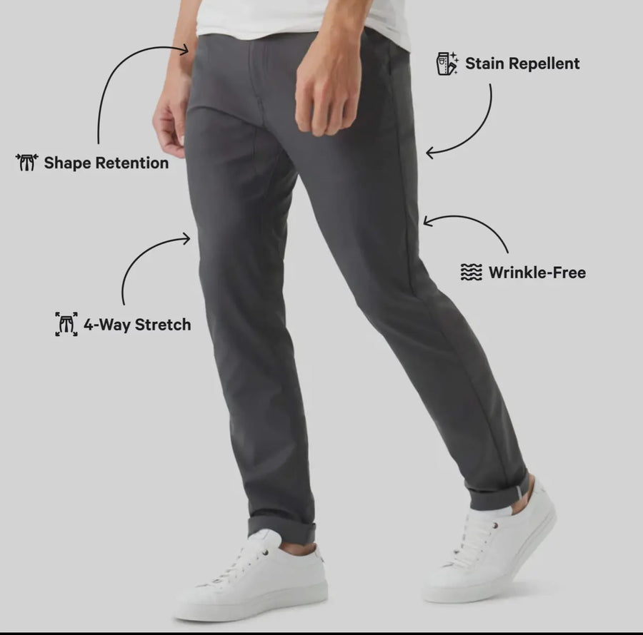 Jack Archer Jetsetter Pants-Charcoal