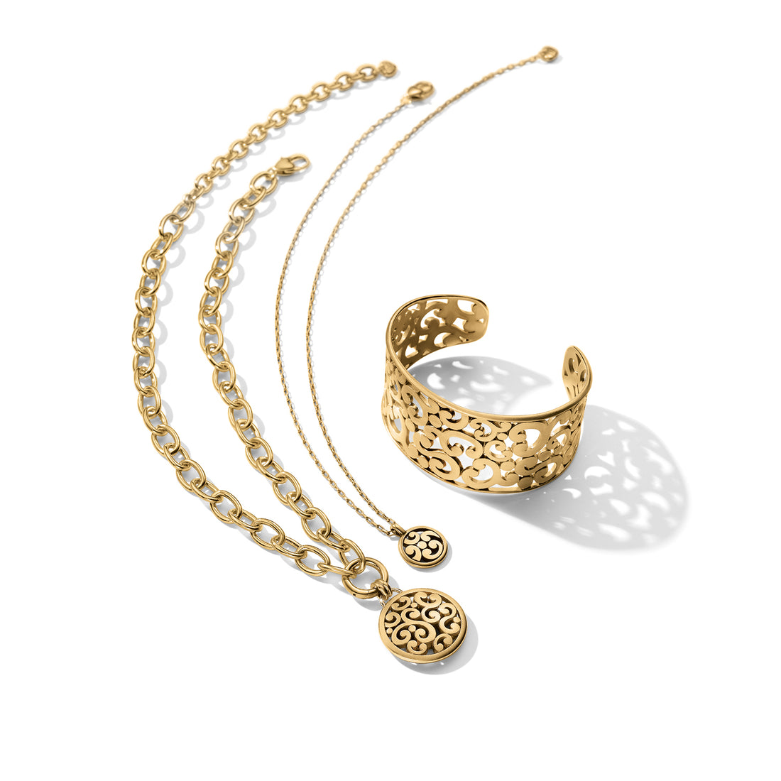 Brighton | Contempo Medallion Petite Necklace-Gold