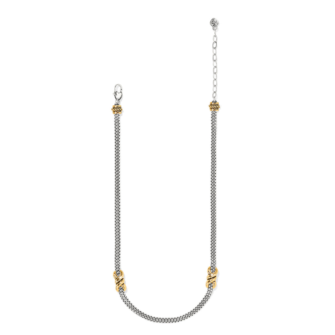 Brighton | Interlok Twist 2 Tone Double Chain Necklace