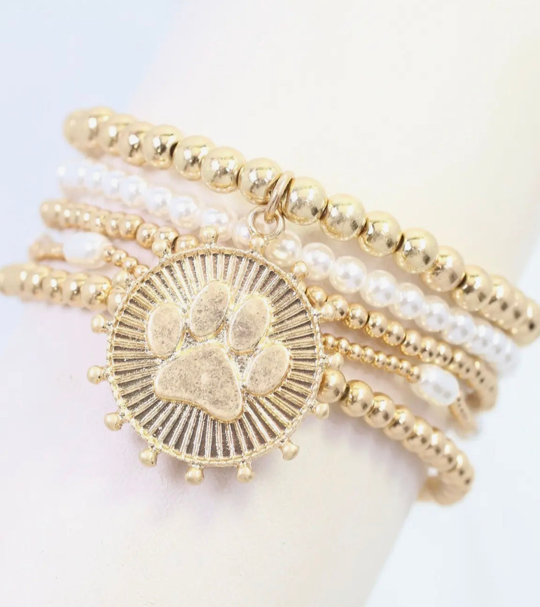 Caroline Hill | Carmen Coin Bracelet Set- Paw