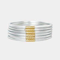 BuDhaGirl | SILVER LUMINE ALL WEATHER BANGLES® (SET OF 6)