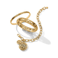 Brighton | Contempo Medallion Link Bracelet-Gold